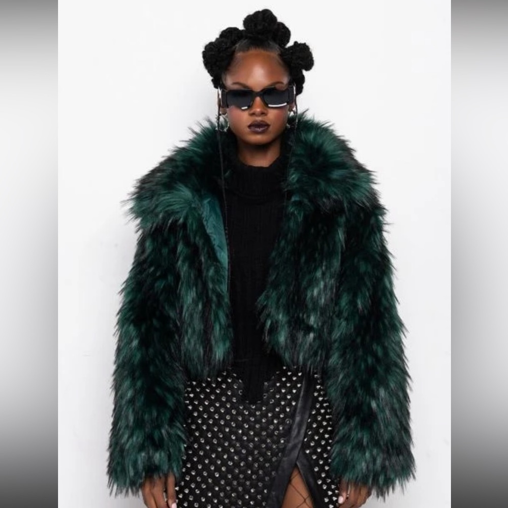 Faux Fur Cropped Jacket